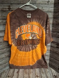 Vtg Cleveland Browns NFL Football Tie Dye T-Shirt Mens Sz L Dawg Pound LOOK!! - Picture 1 of 3