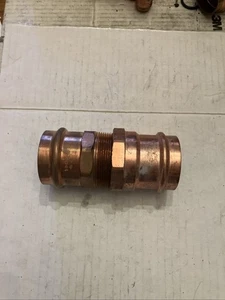 Lot Of 2 Mueller Streamline 2” Male & Female Threaded NPT Copper Adapter - Picture 1 of 4