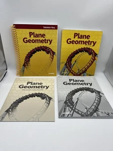 Abeka Plane Geometry student w. Solution Key, Homeschool / School Math - Picture 1 of 8