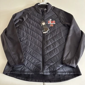 Neu mit Etikett Damen 2XL Antigua NFL Cincinnati Bengals Altitude schwarz durchgehender Reißverschluss Jacke - Bild 1 von 8