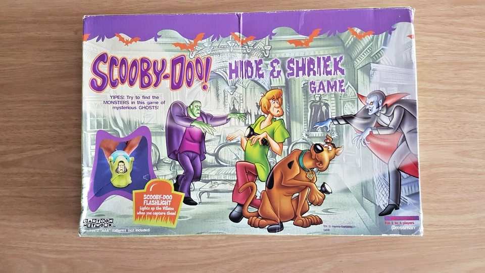 SCOOBY-DOO HIDE & SHRIEK GAME BY PRESSMAN TOYS 2003. GOOD WORKING CONDITION - Image 1 of 4
