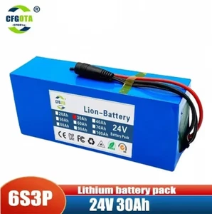 Neue 24V 30Ah 6s3p Batterie 24V 30000mAh elektrische Batterie + Ladegerät - Bild 1 von 11