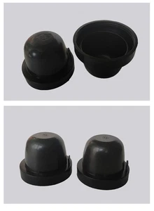 2Pcs 65mm Inner Dia Rubber Housing Seal Cap Dust Cover for Car LED Headlight - Picture 1 of 5