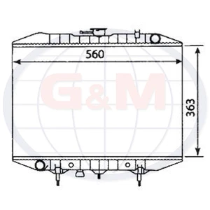 Radiator for TAXI TX1 BARFORD/TEREX DUMPER 15971006 609460 BEC801 12504 - Picture 1 of 2