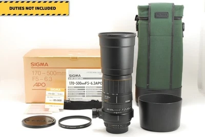 [Near MINT in Box] Sigma AF Zoom 170-500mm f/5-6.3 D APO For Nikon F From JAPAN - Image 1 of 4