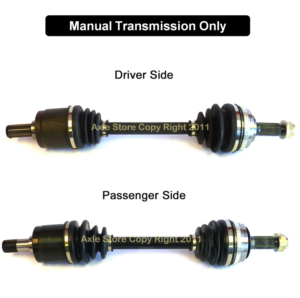2 New CV Axles Front Pair With 1 Year Warranty Fit Honda Accord 4cyl Manual Only - Image 1 of 4