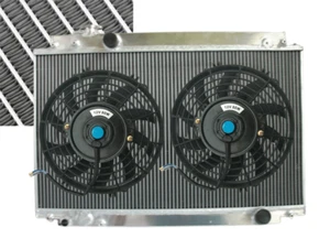 Radiador de aluminio + ventiladores para LEXUS SC300 / TOYOTA SOARER JZZ31 1991-2000 1992 MT - Imagen 1 de 7