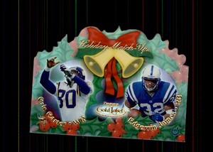 2000 Topps Gold Label Die Cut CRIS CARTER EDGERRIN JAMES Holidy Match-Ups C10