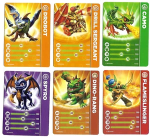 Skylanders Spyro's Adventure Character Cards x11 + Swap Force x1 Empire of Ice - Picture 1 of 3