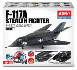 1/120 ACADEMY F-117A STEALTH FIGHTER BUILT PUZZLE PLA MODEL AIRCRAFT 80190 - Picture 1 of 5