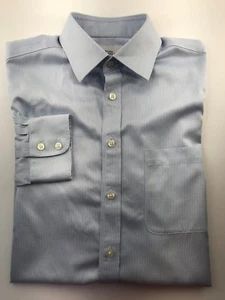 Charles Tyrwhitt 16/34 41/86 Classic Fit Baumwolle blau kariert Herren Button Down - Bild 1 von 9