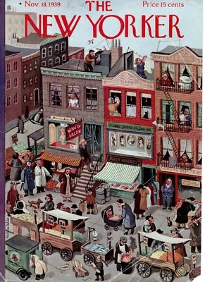 NEW YORKER MAGAZINE ORIGINAL COVER DATED 18th NOVEMBER 1939 BY BEATRICE TOBIAS - Image 1 of 2