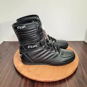Reebok 'S Carter Boxing Boots' Mens 7.5 Shoes Black High Top PROMO SAMPLE 2007 - Picture 1 of 12