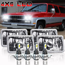 4PCS 4X6" LED Headlights DRL Hi/Lo Beam For Chevrolet R2500 Suburban 1989-1991
