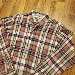 Vintage Woolrich Shirt Men Medium Long Sleeve Button Down Western Plaid - Picture 1 of 8