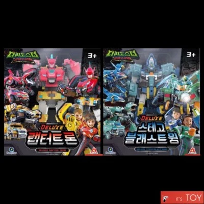 Dinoster META TRON Deluxe Raptor Tron & Stego Blaster Wing Transforming Robots - Image 1 of 4