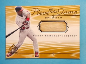 2001 Upper Deck SP Game Bat Edition Piece Of The Game Relic Manny Ramirez #MR ⚾ - Picture 1 of 2