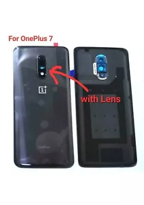 Rückseite Akkuabdeckung Glas für OnePlus 7 1+7 mit Objektiv Ersatz schwarz - Bild 1 von 2