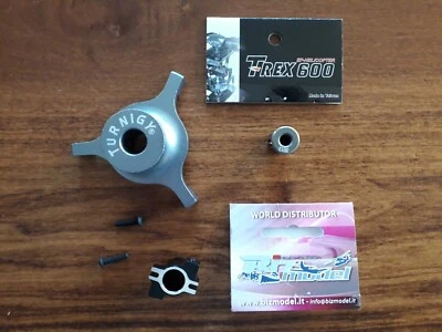 Align Trex 600 E Motor Pinion, Central axis support & Swash plate register - Immagine 1 di 3