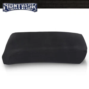 Leather Console Lid Armrest Cover Black Stitch Fit For 2011-2018 Ford Explorer - Foto 1 di 12