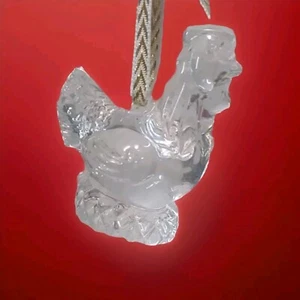 Waterford Crystal Los 12 días de Navidad. 3ª Edición Ornamento 1997 Gallina Francesa - Imagen 1 de 3