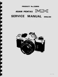 Pentax MX Service & Repair Manual Reprint - Picture 1 of 3