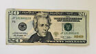 2009 $20 Twenty Dollar Federal Reserve Note Fancy Serial # JF12130312D