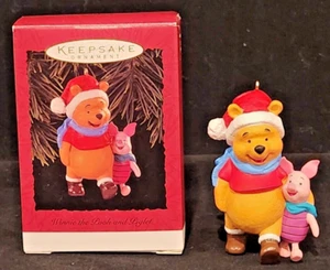 1996 Hallmark Keepsake Ornament "Winnie the Pooh and Piglet" -- New in Box - Bild 1 von 2