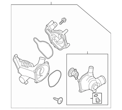 BOMBA DE AGUA MOTOR AUDI R8 42 NUEVA 079121013M ORIGINAL Foto 1 de 2