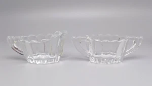 Vintage 1930s Heisey Crystolite Oval Clear Glass Cream and Sugar Set - Picture 1 of 8