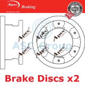 2x Apec Braking 306mm Solid OE Quality Replacement Brake Discs (Pair) DSK2894 - Picture 1 of 1