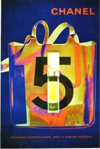 Original vintage poster CHANEL 5 PERFUME BAG PARIS c.2000 - Picture 1 of 1