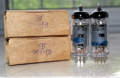 2 pezzi 6K4P-EV = EF93, 6BA6, W727 HF tubo pentodo NEVZ sovietico anni 70-80 NUOVO in SCATOLA - Immagine 1 di 4