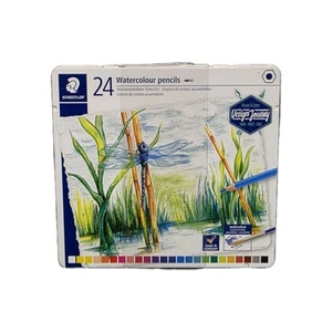 STAEDTLER - 24 Watercolour Pencils - 14610C M24 ⭐️⭐️⭐️⭐️⭐️ ✅️ - Picture 1 of 2