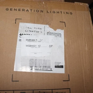 Generation Lighting Mitte Four Light Wall Bathroom Vanity Light Matte Black - Picture 1 of 4