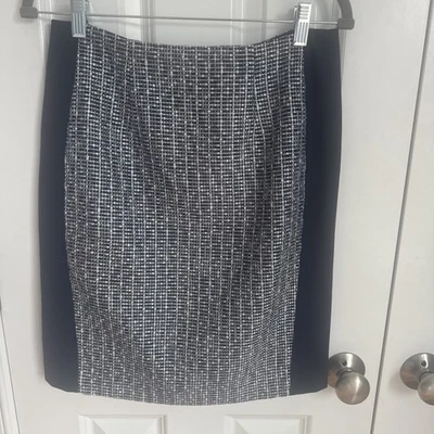 Falda lápiz White House Black Market para mujer 6 tweed hasta la rodilla carrera azul Foto 1 de 4