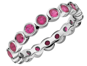Lab-Created Ruby Ring 1.70 Carat (ctw) in Sterling Silver - Picture 1 of 4
