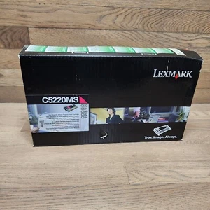 Genuine Lexmark C522/C534 Magenta Toner Cartridge C5220MS SEALED FREE SHIPPING - Picture 1 of 4