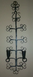 Vintage Metal Wall Candle Holder - Picture 1 of 2
