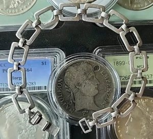 Vintage 7" Stering Silver link Bracelet 8.68g - Picture 1 of 9