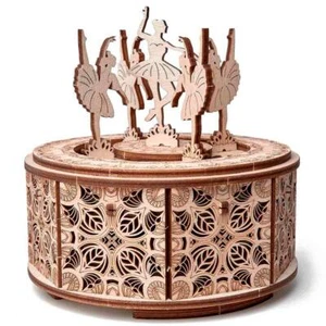 Wood Trick Dancing Ballerinas Wooden Construction Kit 48 Parts - Picture 1 of 5