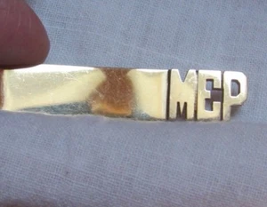 De colección Oro 14K Pesado 13,9 g. Barra de Corbata o Clip para Dinero Recortado Mono. MEP - Imagen 1 de 5