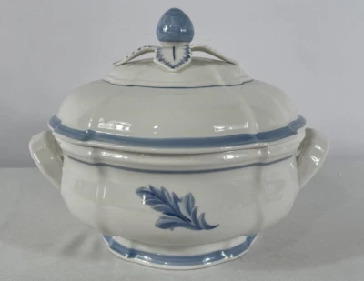 VILLEROY BOCH CASA AZUL Round  Tureen Serving Dish & Lid Country Collection 1748 - Image 1 of 4