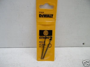 DEWALT DT5039 EXTREME PACK OF 2 3.2MM HSS-G METAL DRILL BITS - Picture 1 of 1