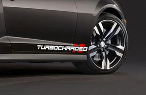 (X2) Calcomanía TURBOCARGADA Emblema DOBLE HASH Marcas R Pegatina Coche Carreras Rayas - Imagen 1 de 9