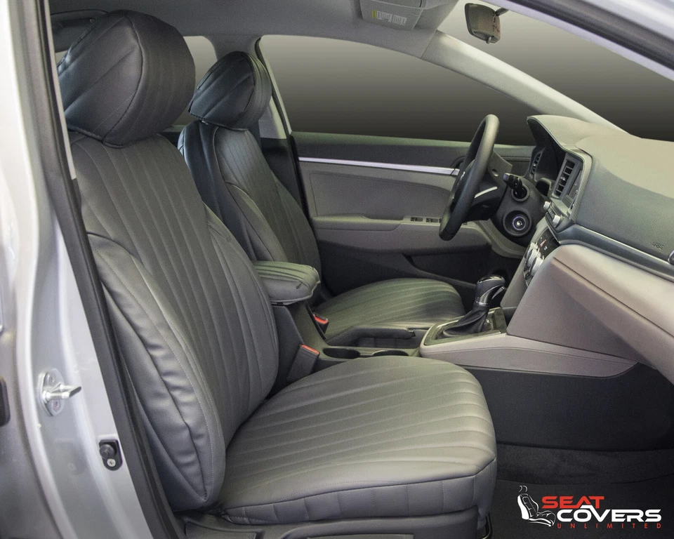 CUBIERTAS DE ASIENTO DELANTERAS Y TRASERAS DE VINILO A MEDIDA para Nissan Versa 2012-2019 sedán Foto 1 de 3