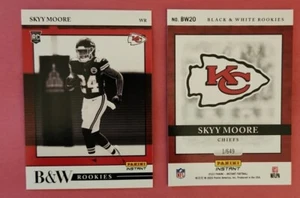 Skyy Moore 2022 Panini Instant Rookie Black & White RC Chiefs #20 PR 649 - Picture 1 of 1