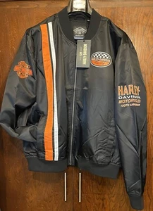 Original Harley Davidson 120th Anniversary Freizeit Motorradjacke Herren Größe 2XL Neu - Bild 1 von 7