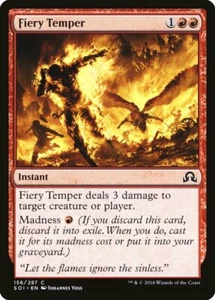 4 Fiery Temper 4x x4 - NM - Shadows over Innistrad - SPARROW MAGIC - Picture 1 of 1