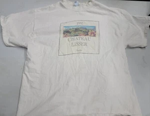 Vintage Chateau Lisser Merlot Wine Shirt XL Beefy T Single Stitched VTG - Picture 1 of 2